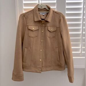Camel colored Suede-like Marc New York Jacket - Size M - Super comfy!